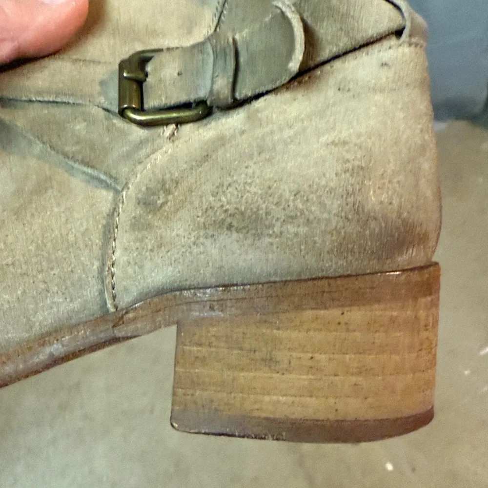 J.Crew $198 Pull‎ On Boots in Tan Suede Size 6. B30B